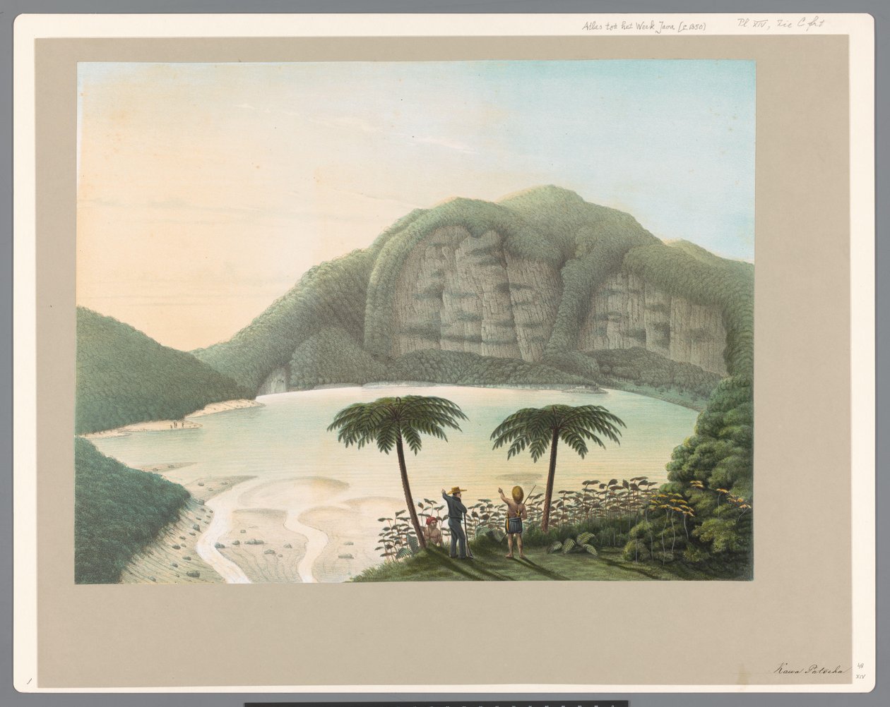 Kratersøen ved vulkanen Patocha i Java af Carl Wilhelm Mieling (possibly)