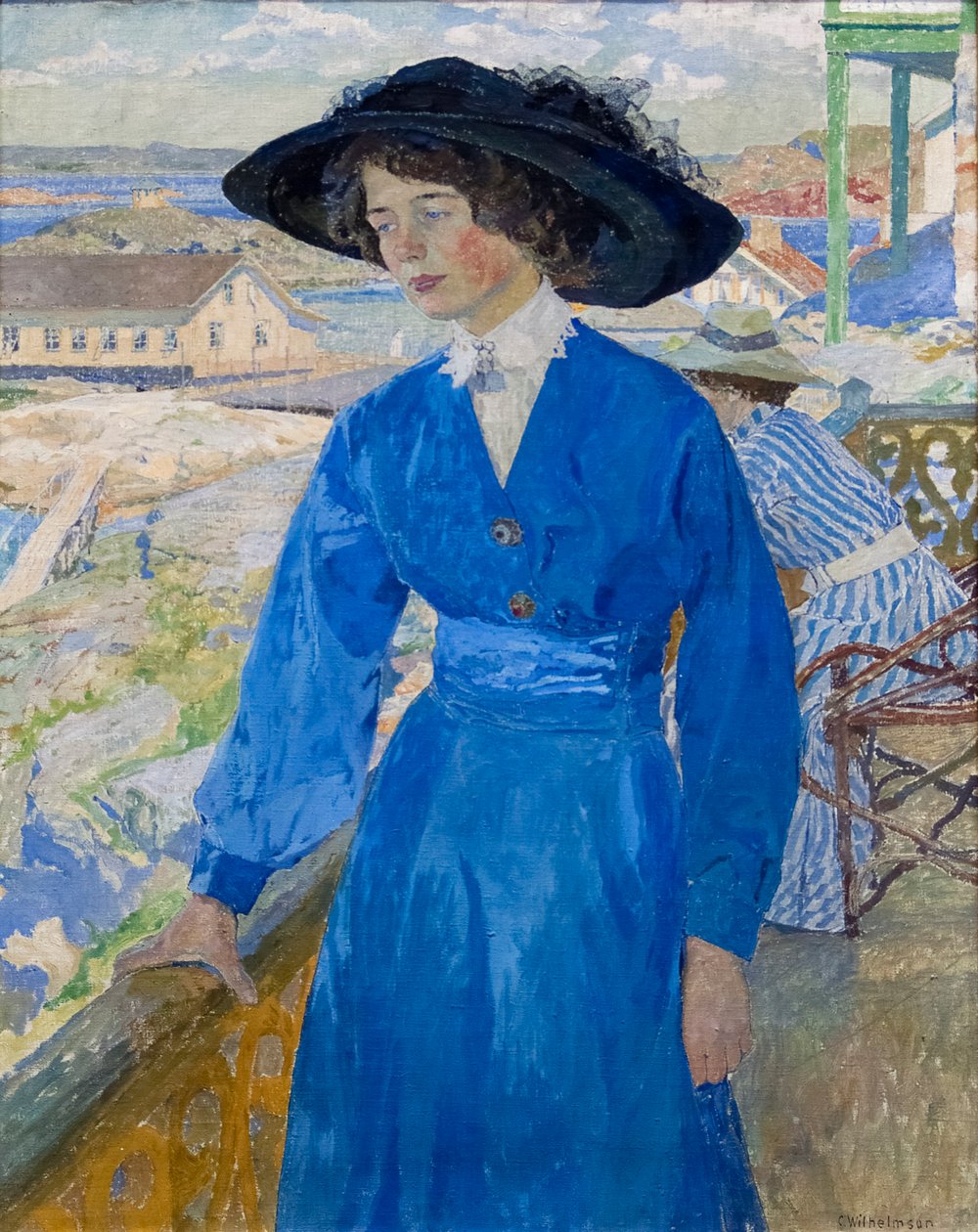 Pige i blåt af Carl Wilhelm Wilhelmson