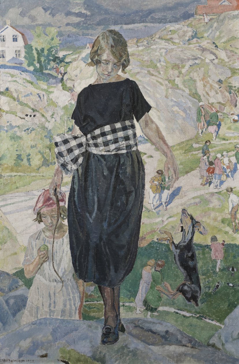 Jumping Dog, 1920 af Carl Wilhelm Wilhelmson