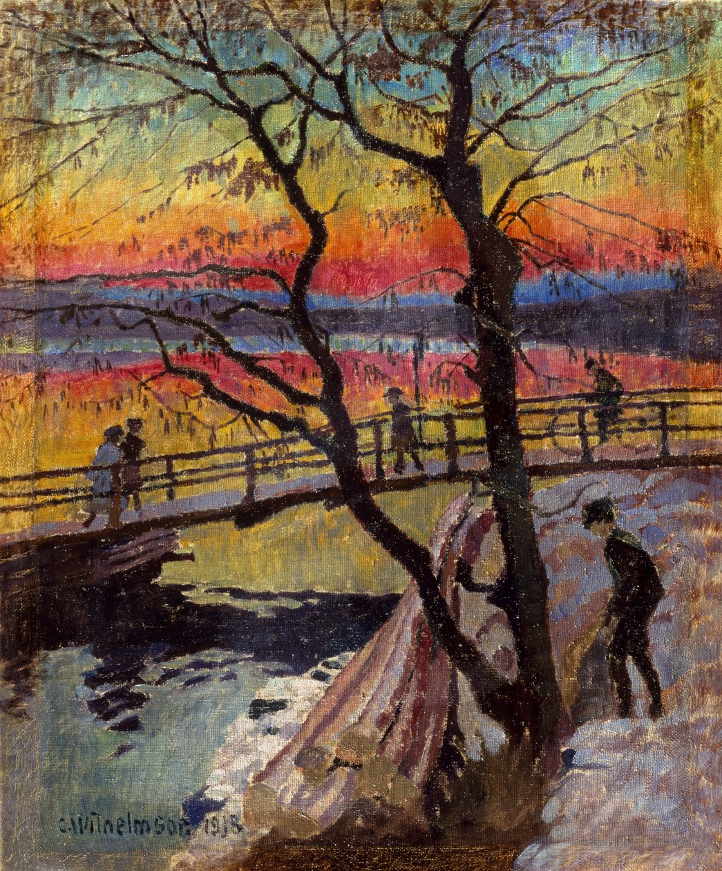 Gangbroen, Lidingobron af Carl Wilhelm Wilhelmson
