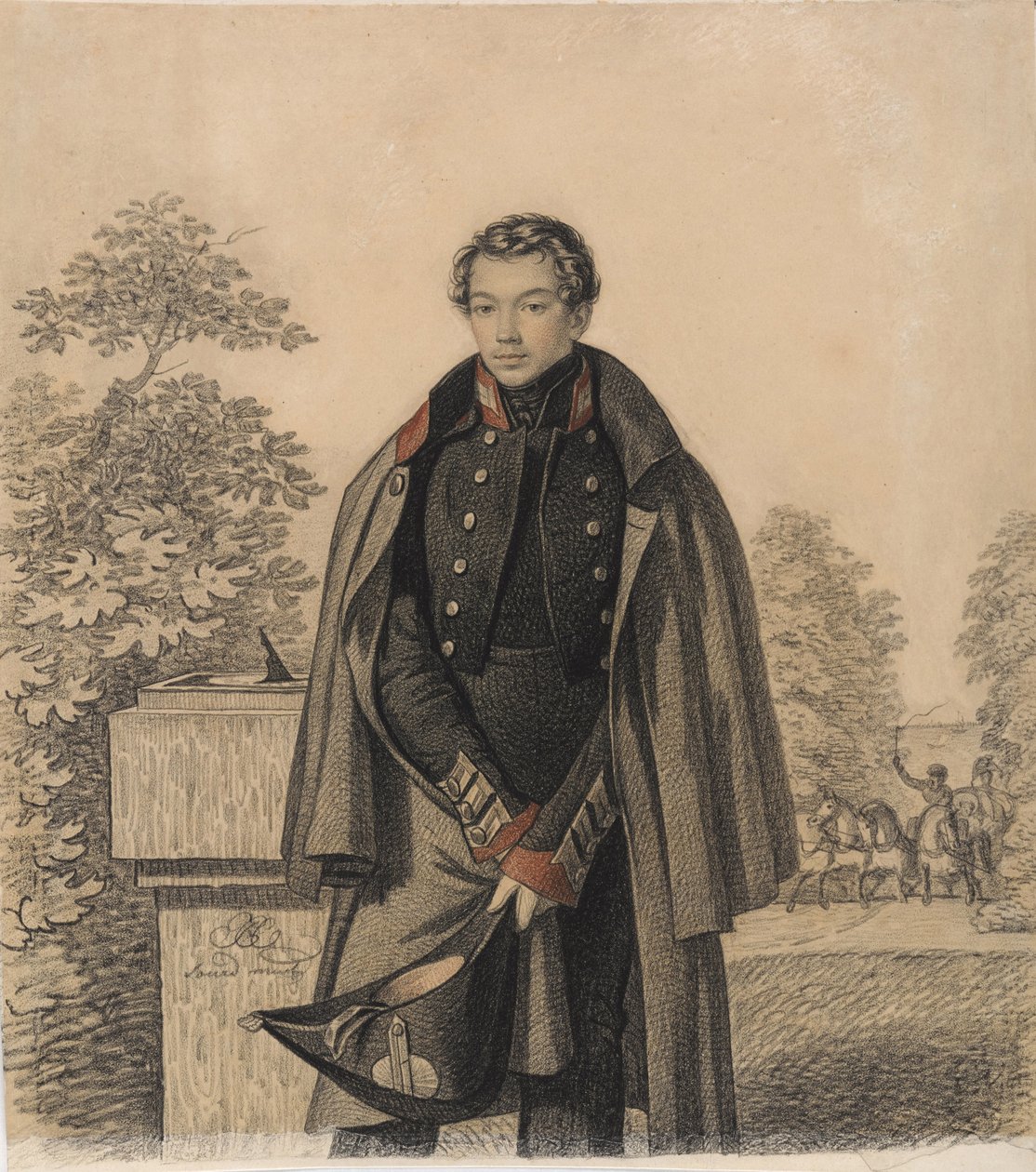 Portræt af A.W. Raevsky, begyndelsen af 1820