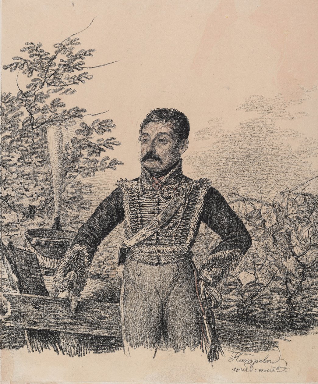 Portræt af Akim Vasilyevich Duvanov, begyndelsen af 1820