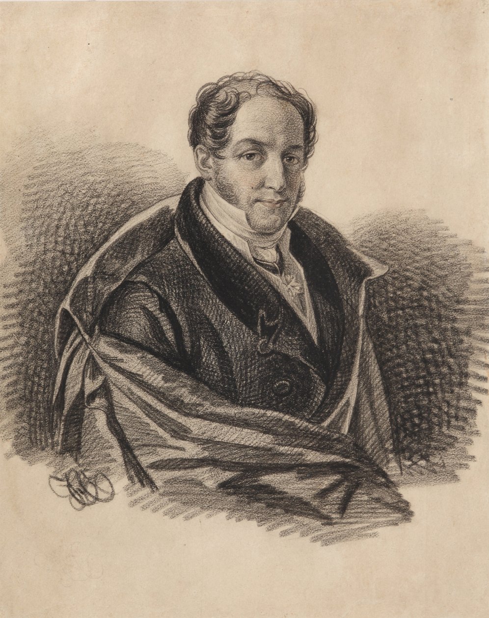 Portræt af Alexander Ivanovich Lorer 1779-1824, 1820