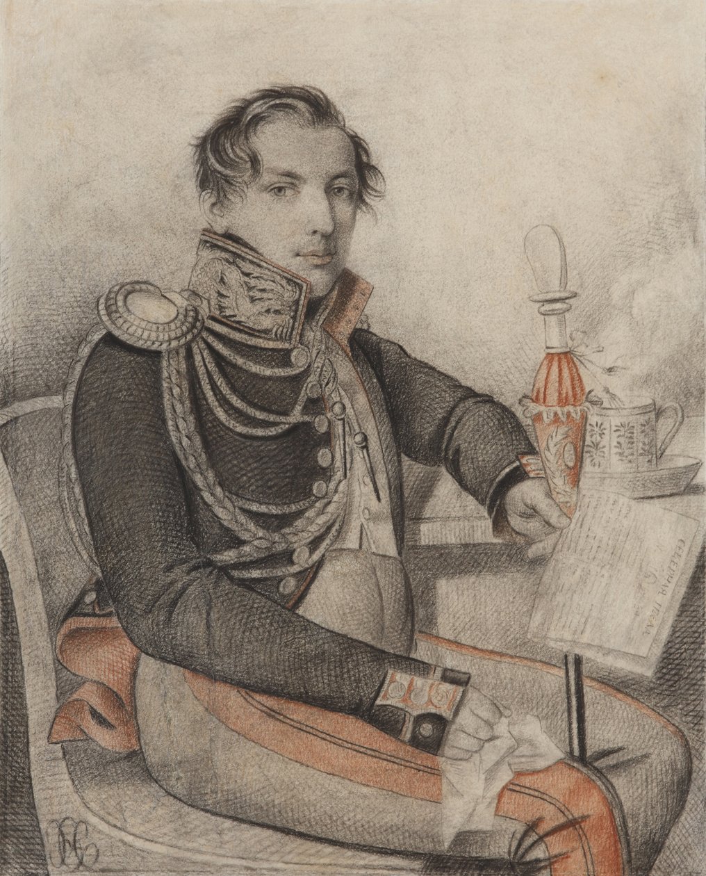 Portræt af grev Pyotr Petrovich Konovnitsyn 1803-1830, begyndelsen af 1820
