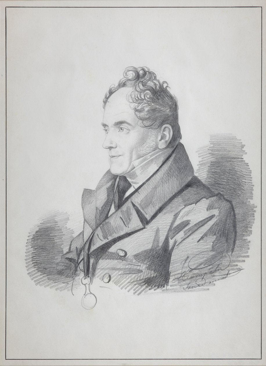 Portræt af grev Viktor Pavlovich Kochubey 1768-1834, Ruslands kejserlige kansler, ca. 1832 af Carl von Hampeln