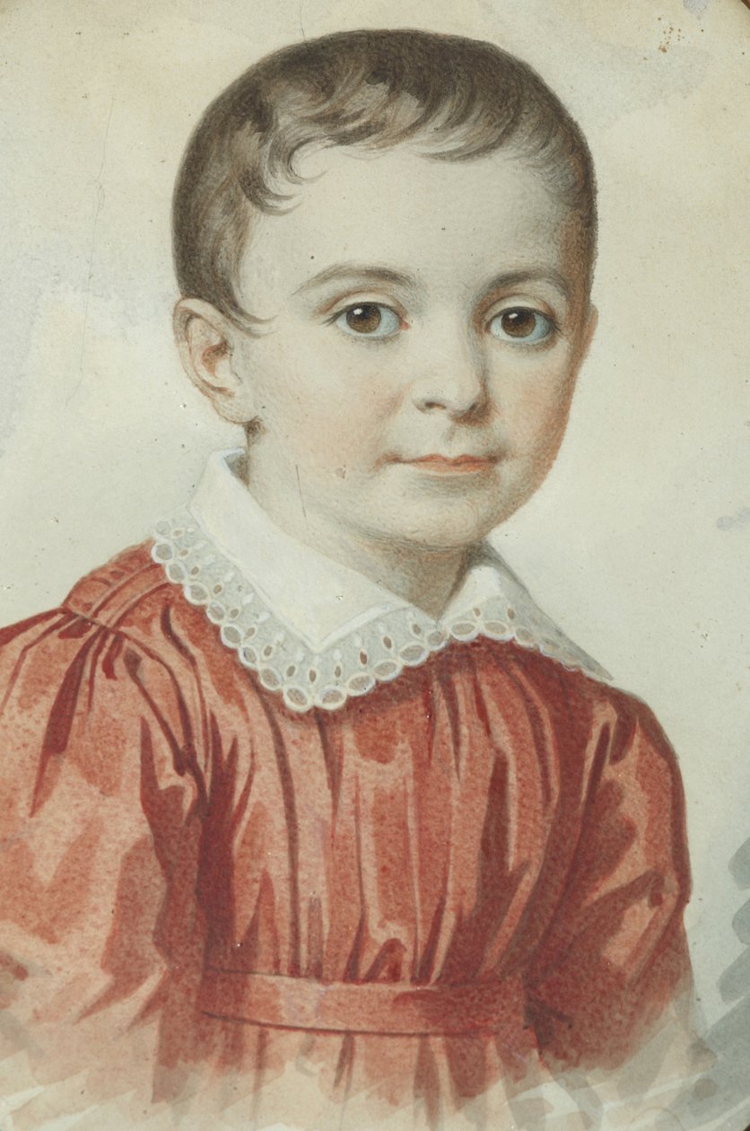 Portræt af Eugenia Kochubey som barn, 1849. af Carl von Hampeln