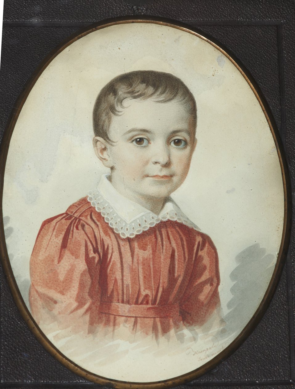 Portræt af Eugenia Kochubey som barn, 1849. af Carl von Hampeln