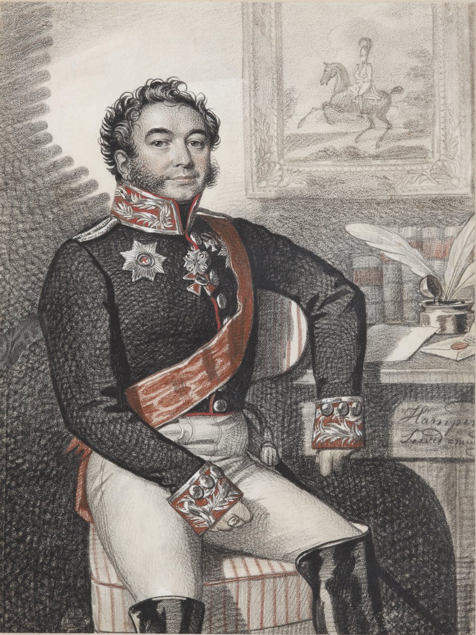 Portræt af Fjodor Petrovich Opochinin 1779-1852, 1826. af Carl von Hampeln
