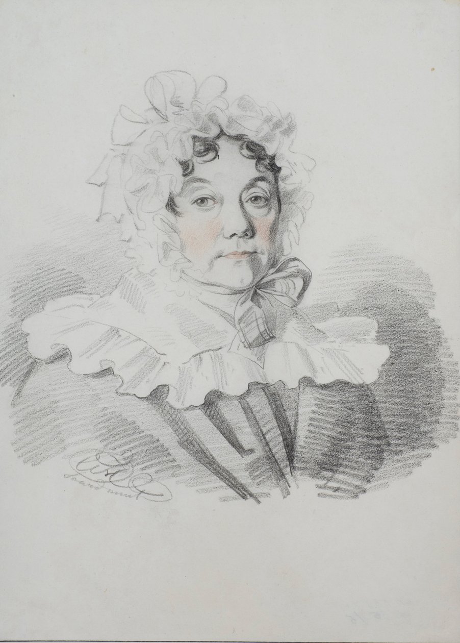 Portræt af Maria Ivanovna Rimskaya-Korsakova, født Naumova 1764-1832, 1820