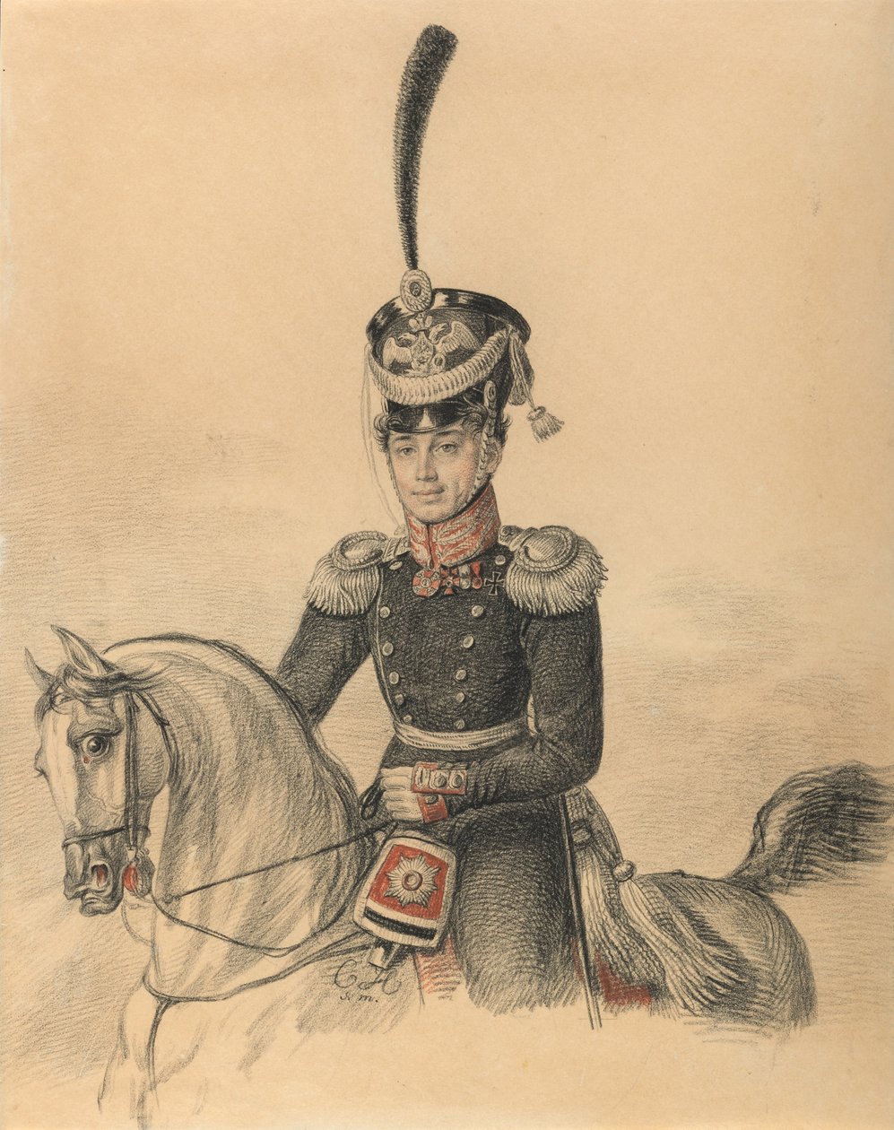 Portræt af Nikolay Alexandrovich Islenyev 1785-1851, slutningen af 1810