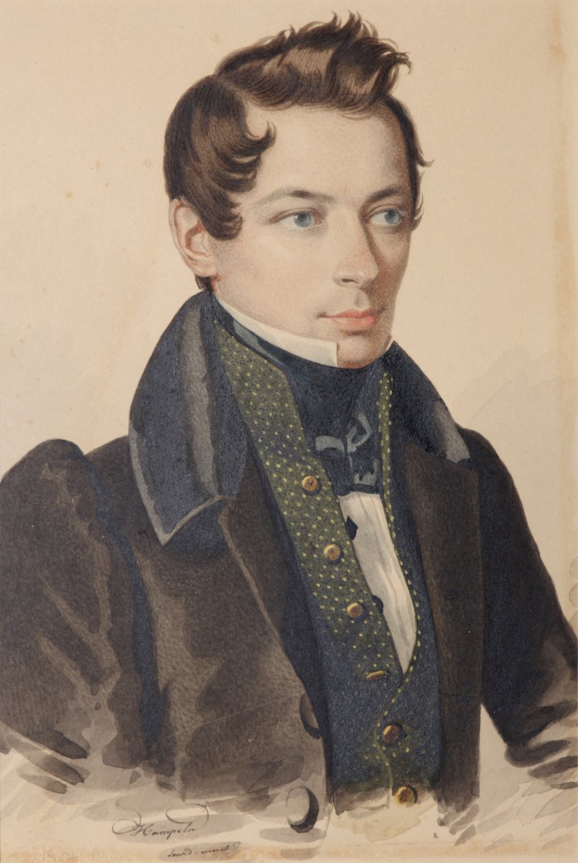Portræt af Sergei Fyodorovich Plautin 1798-1881, 1830
