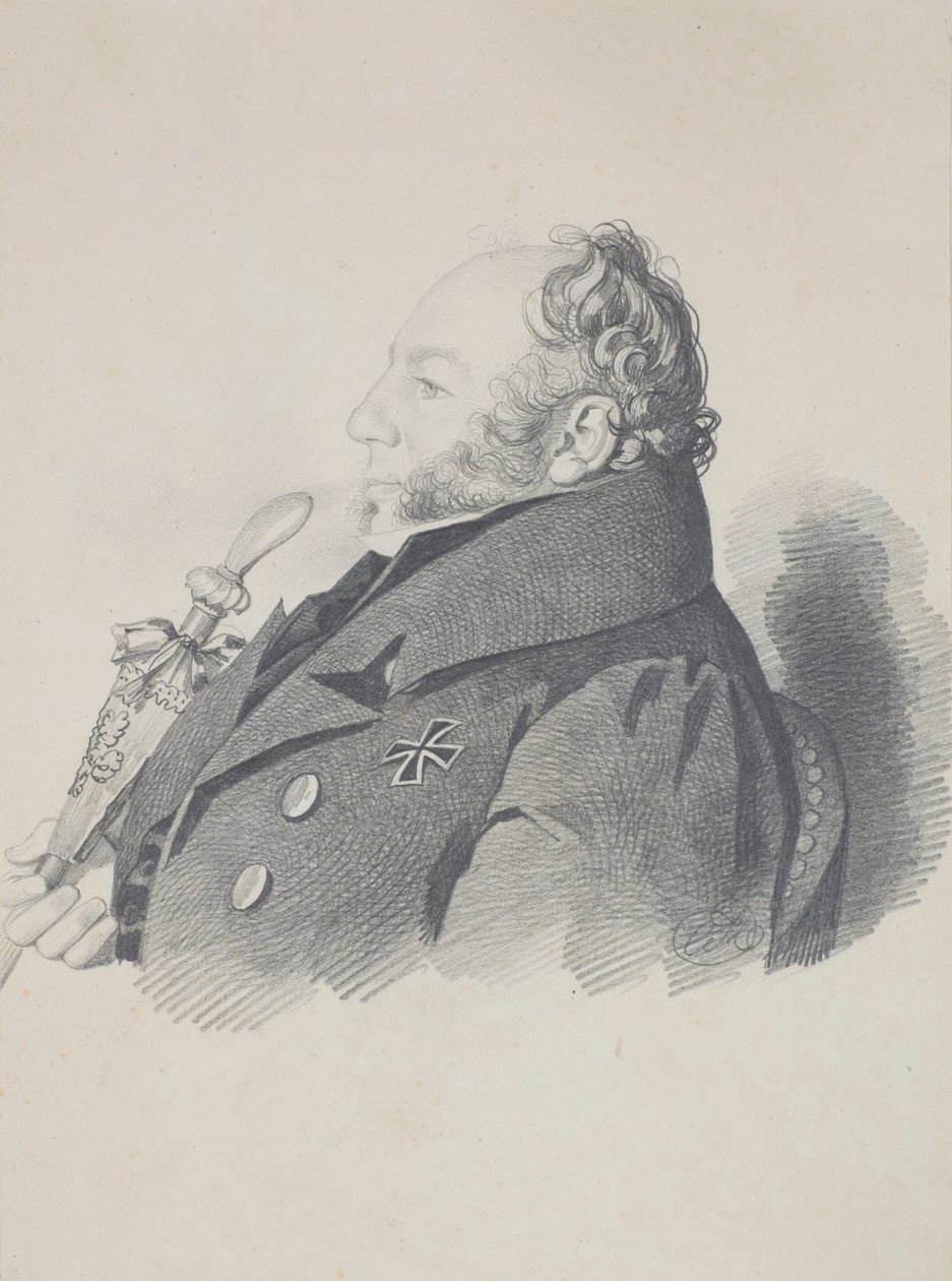 Portræt af Vasily Vasilyevich Kochubey 1784-1844, ca. 1832. af Carl von Hampeln