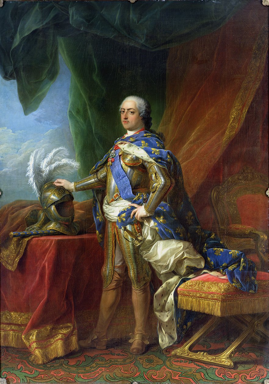 Ludvig XV (1715-74) Konge af Frankrig og Navarra, 1750 af Carle van Loo