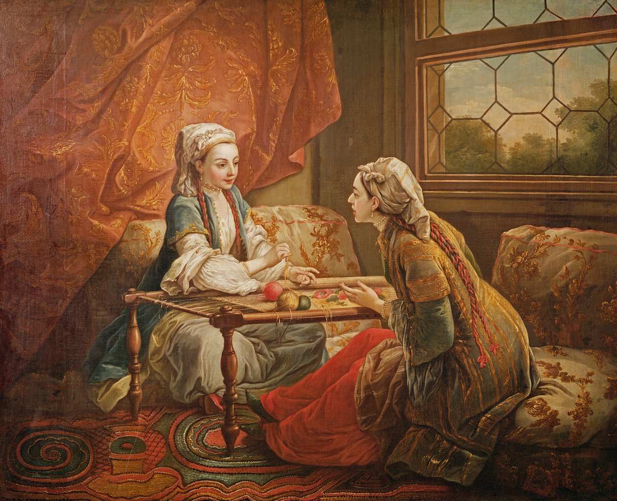 Madame de Pompadour i rollen som spåkone af Carle van Loo