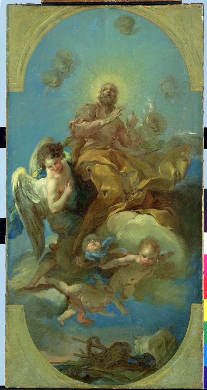 Den hellige Isidors erklæring (ca. 560-636) af Carle van Loo