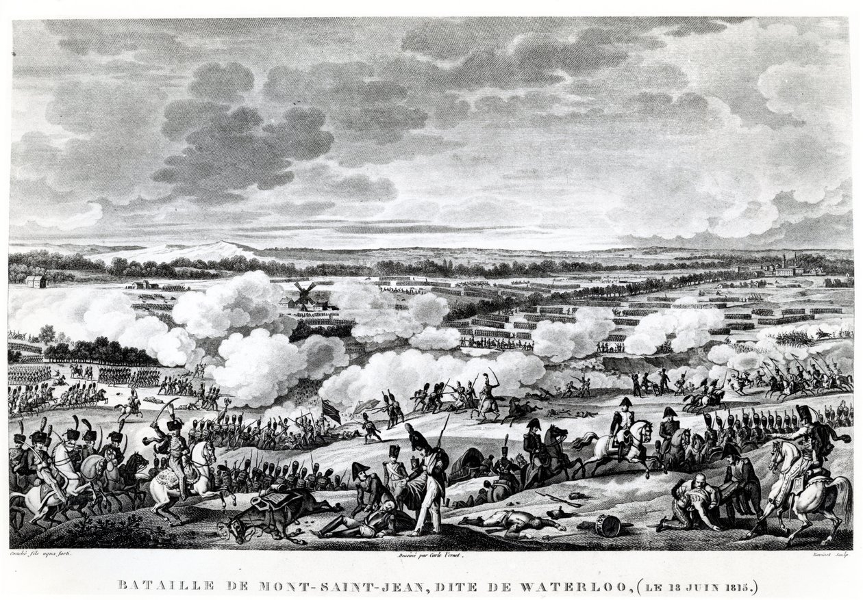 Slaget ved Waterloo, 18. juni 1815 af Carle Vernet