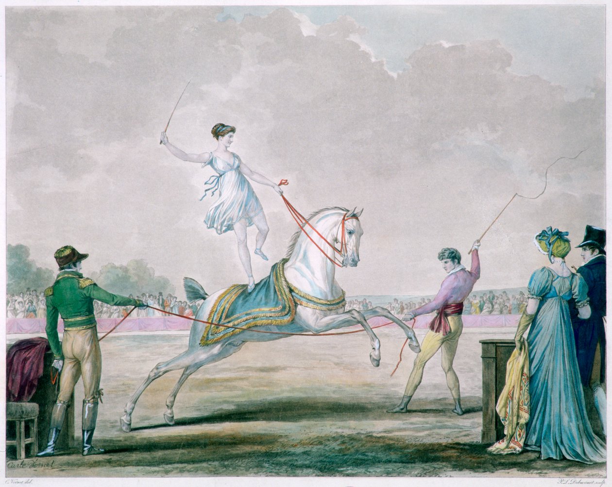 Øvelser af Cirkushesten, c1818-1836 af Carle Vernet
