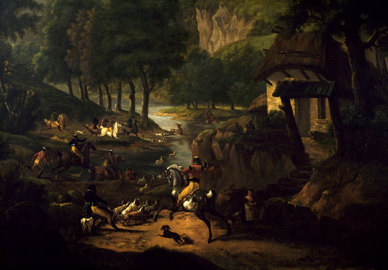 Jagt en race Maleri af Antoine dit Carle Vernet (1758-1836) 1800-tallet søn. 1,89 X 1,50 m Bordeaux, Musee des Beaux Arts af Carle Vernet
