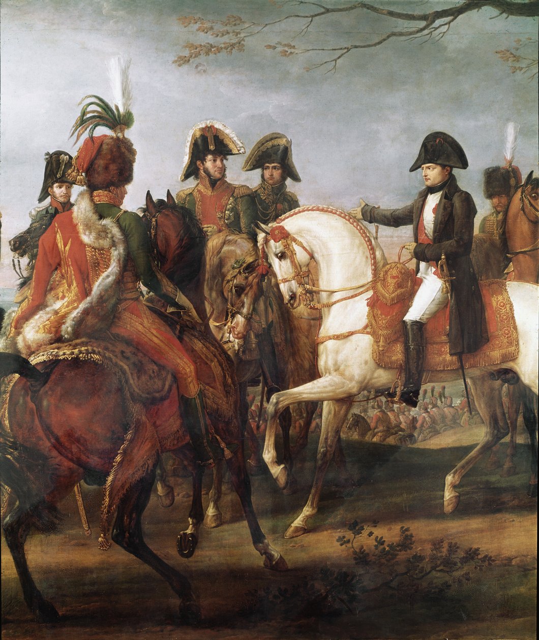 Kejser Napoleon I giver ordren før slaget ved Austerlitz den 2. december 1805, detaljer af Carle Vernet
