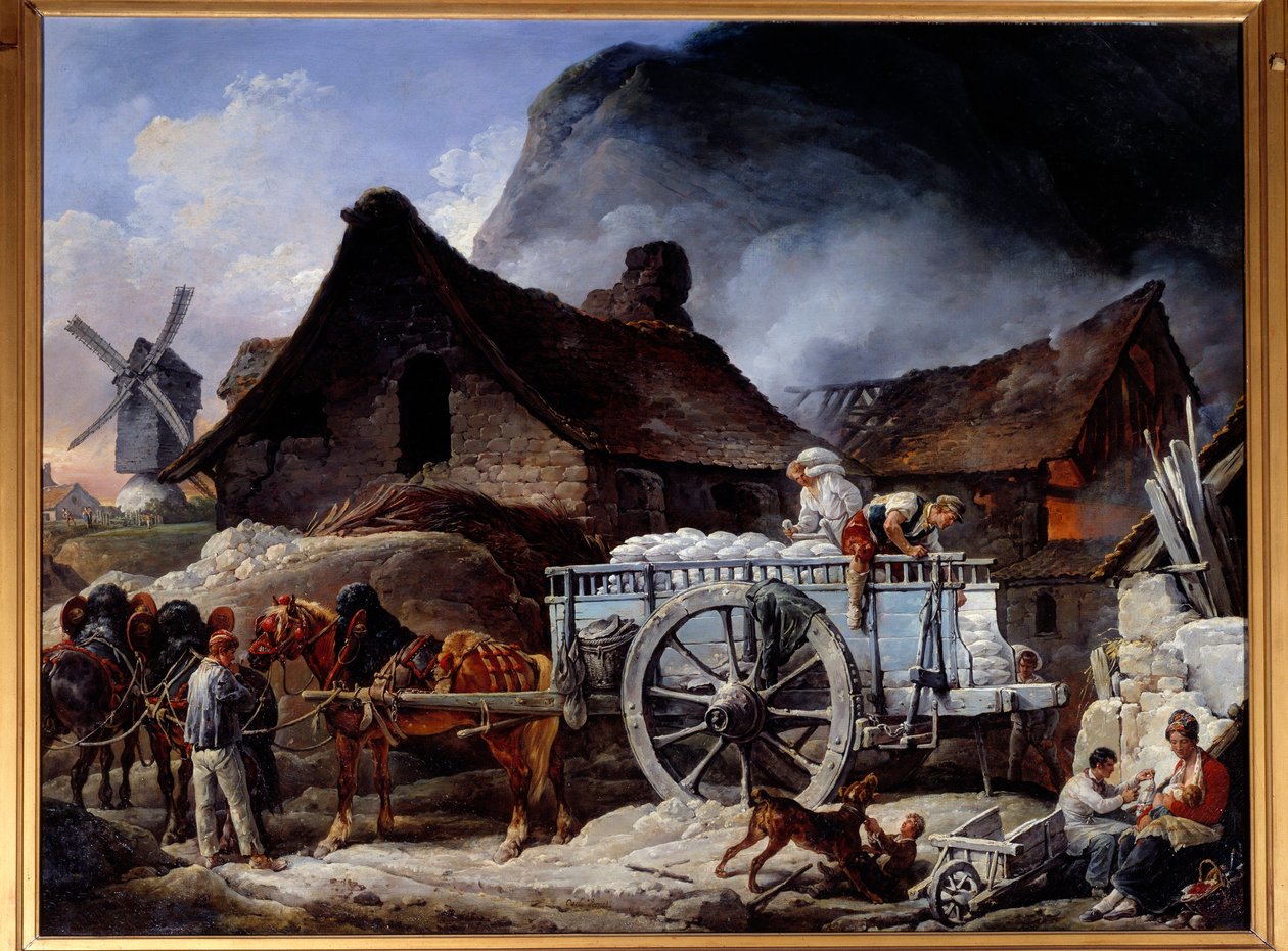 Gipsovn i Montmartre Maleri af Antoine dit Carle Vernet (1758-1836) 1825 Fontaine Chaalis. Institut for Frankrigs museum af Carle Vernet