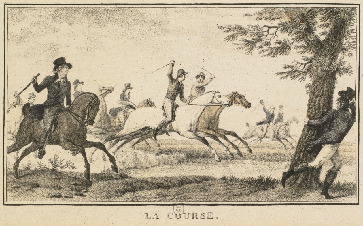 Racing Scenes: Race Scènes Hippiques: La course. af Carle Vernet
