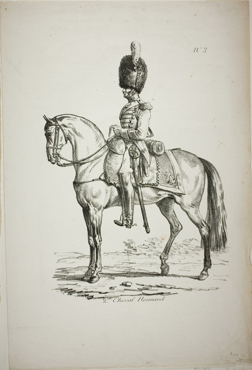 Royal Guard, Norman bereden soldat og hest, nr. 2 af Carle Vernet