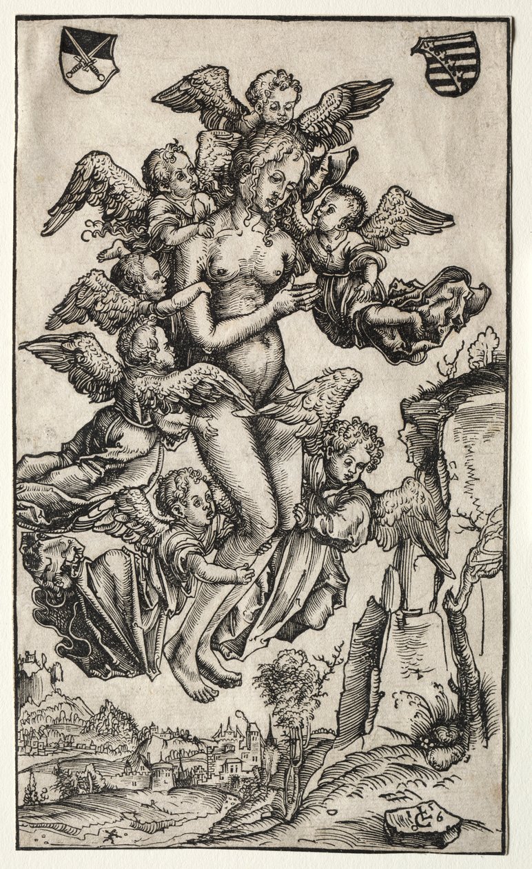 Den hellige Maria Magdalenes ekstase af Carle Vernet