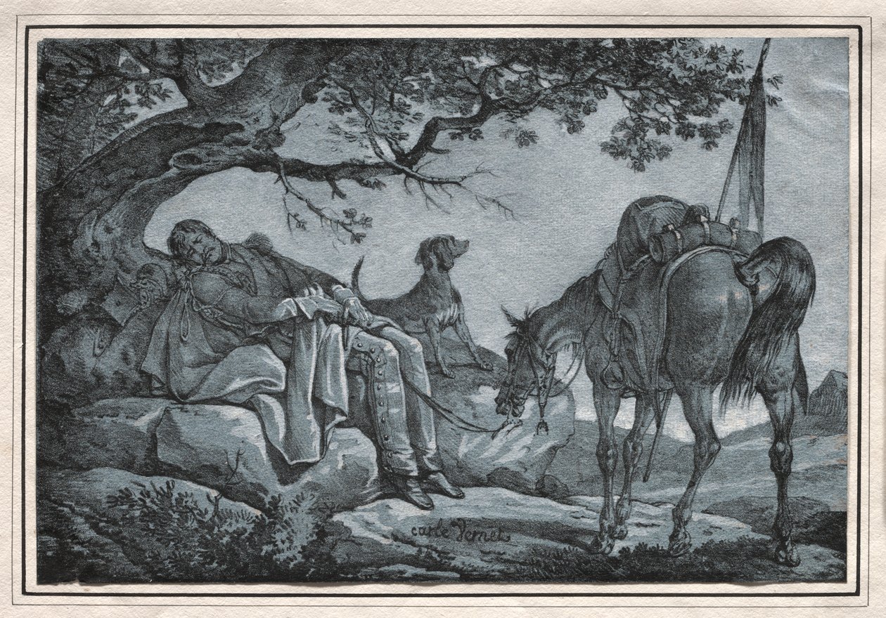 Den sovende soldat af Carle Vernet