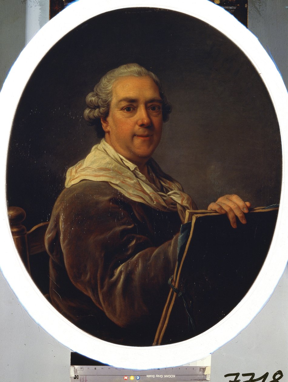 Selvportræt. Maleri af Carl Van Loo (1705-1765). Olie på lærred, 87,5 x 71,5 cm af Carle van Loo
