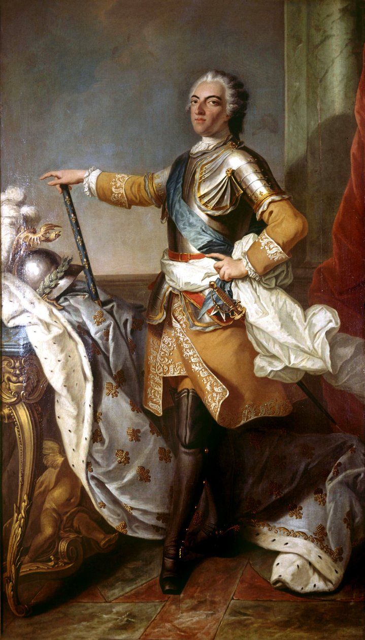 Louis XV (1710-1774) fransk konge i 1774-1792 af Carle van Loo