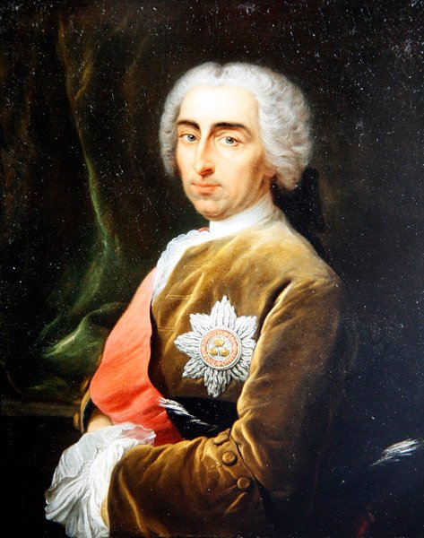 Portræt af 1. Viscount Bateman (olie på lærred) af Carle van Loo