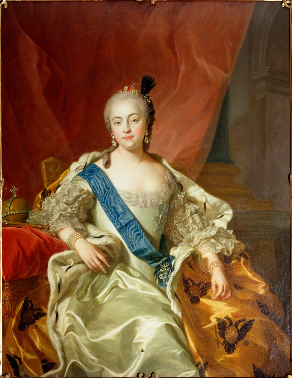 Portræt af kejserinde Elisabeth Petrovna, 1760 af Carle van Loo