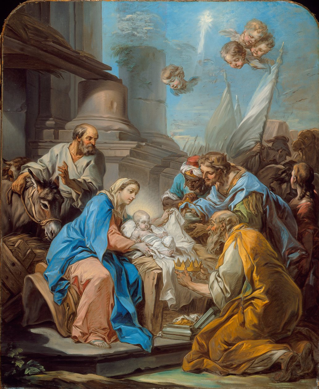 Magiernes tilbedelse, ca. 1760 af Carle van Loo
