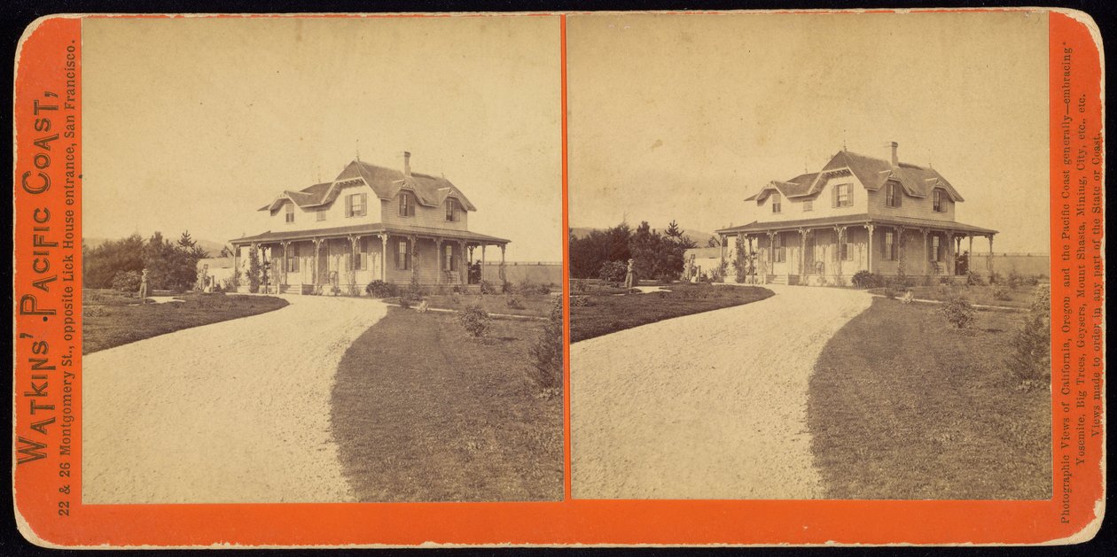 (Uidentificeret bopæl, sandsynligvis i Californien) af Carleton E. Watkins