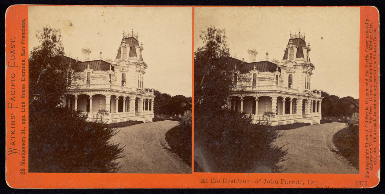 På bopælen John Parrott, Esq., San Mateo, Cal. af Carleton E. Watkins