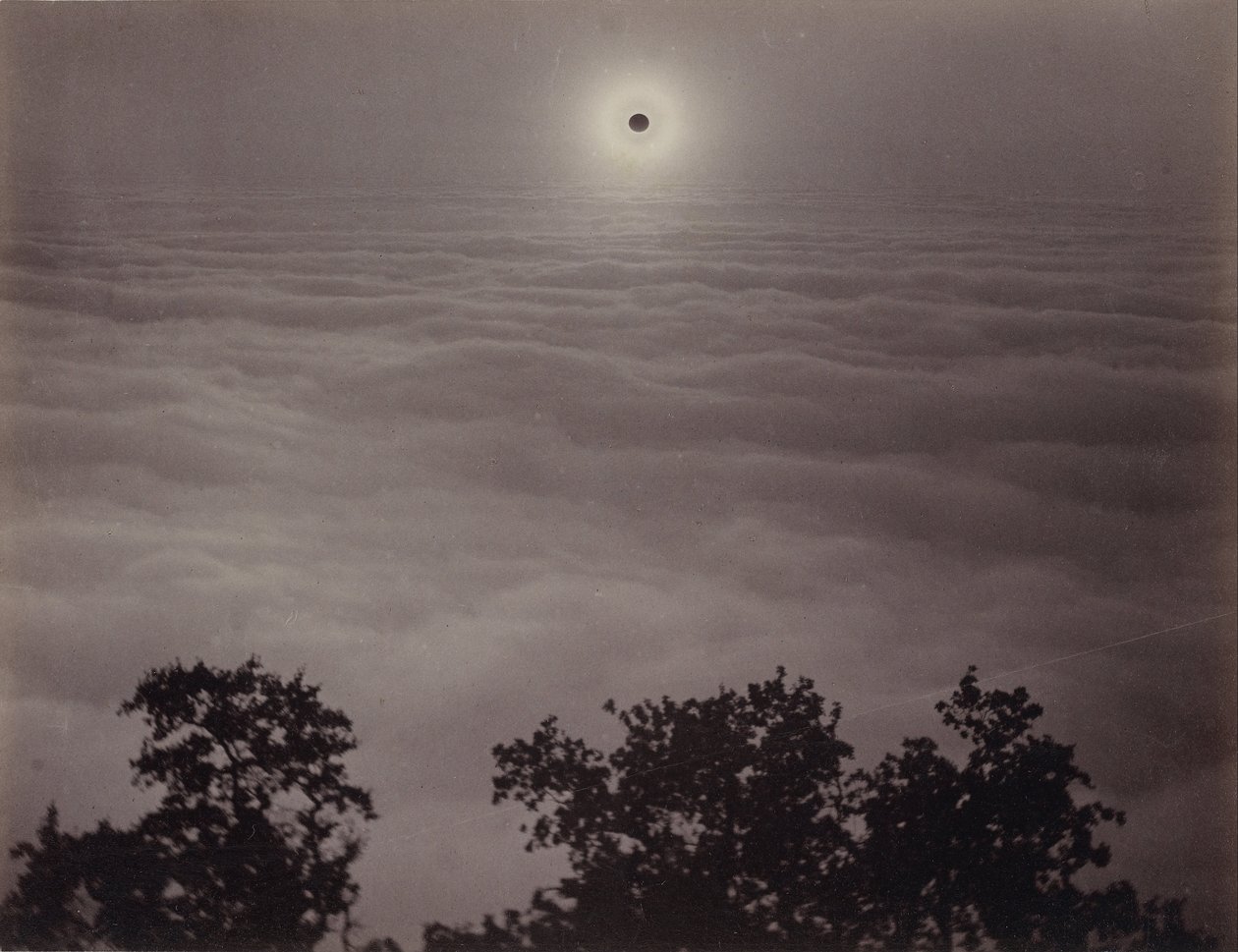 Solformørkelse fra Santa Lucia -bjerget af Carleton E. Watkins