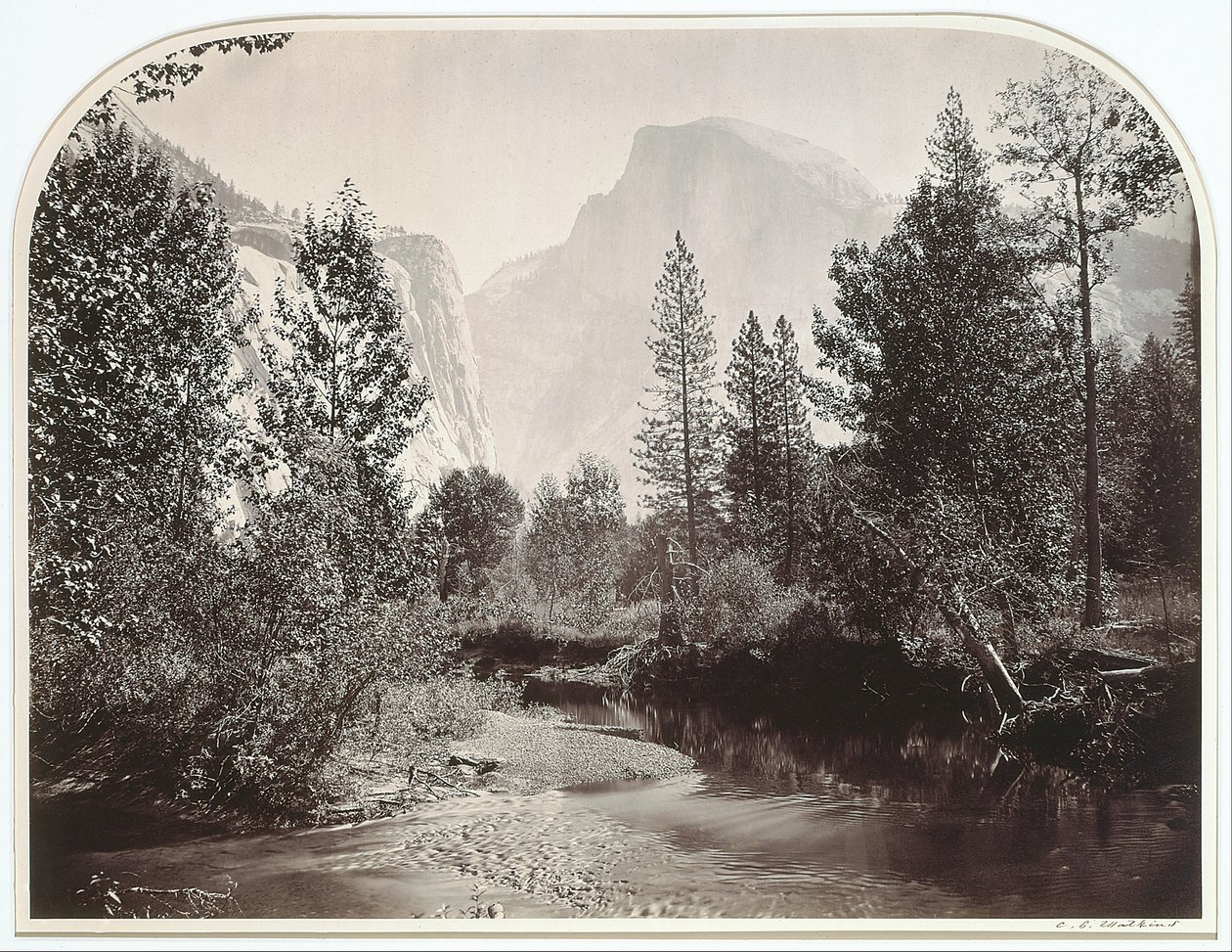 Taysayac, Half Dome, 4967 Ft., Yosemite af Carleton E. Watkins