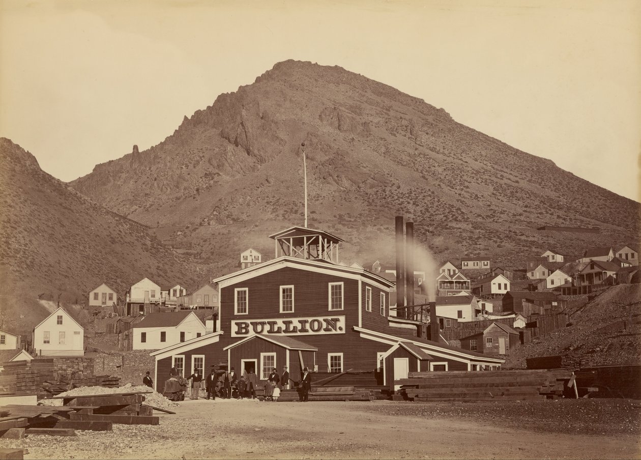 Bullion Mine, Virginia City, Nevada af Carleton E. Watkins