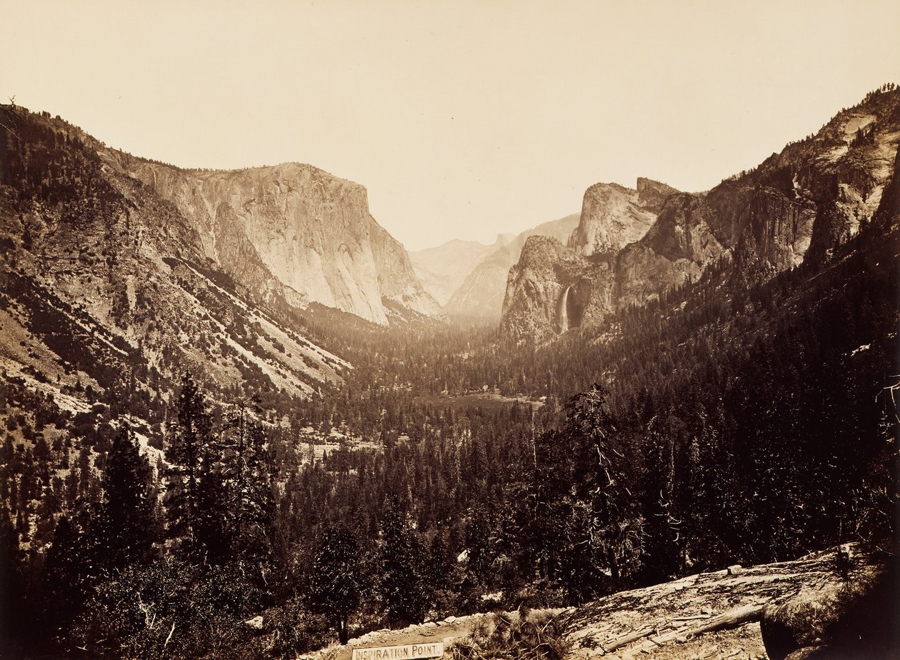 Udsigt fra Inspiration Point af Carleton E. Watkins