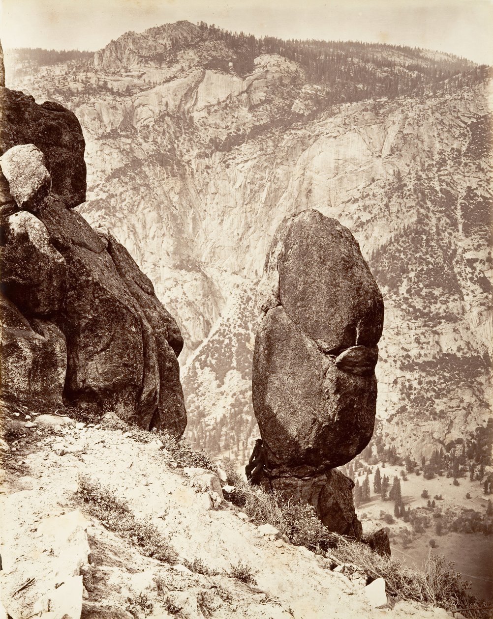 Eagle Point, Yosemite, ca. 1872, trykt ca. 1876. af Carleton E. Watkins.