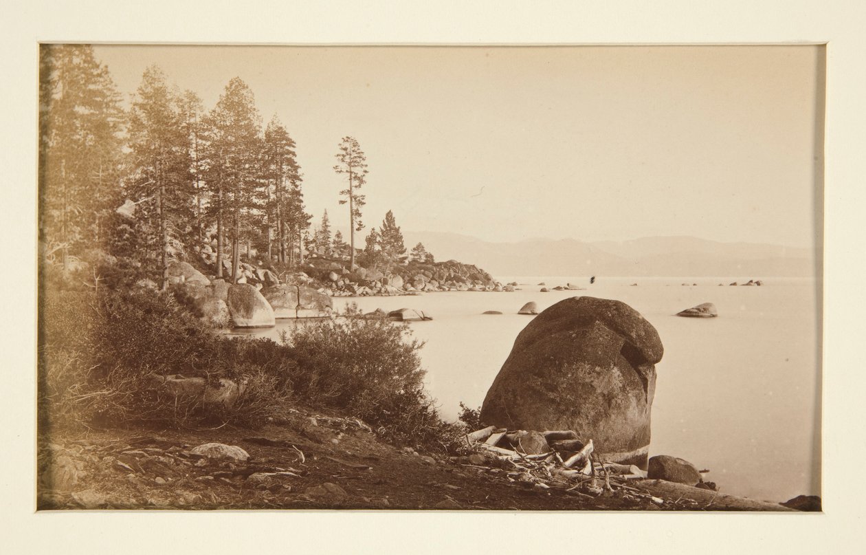 Fire jernbanescener og fire udsigter over Lake Tahoe: Lake Tahoe fra Artist Point af Carleton E. Watkins