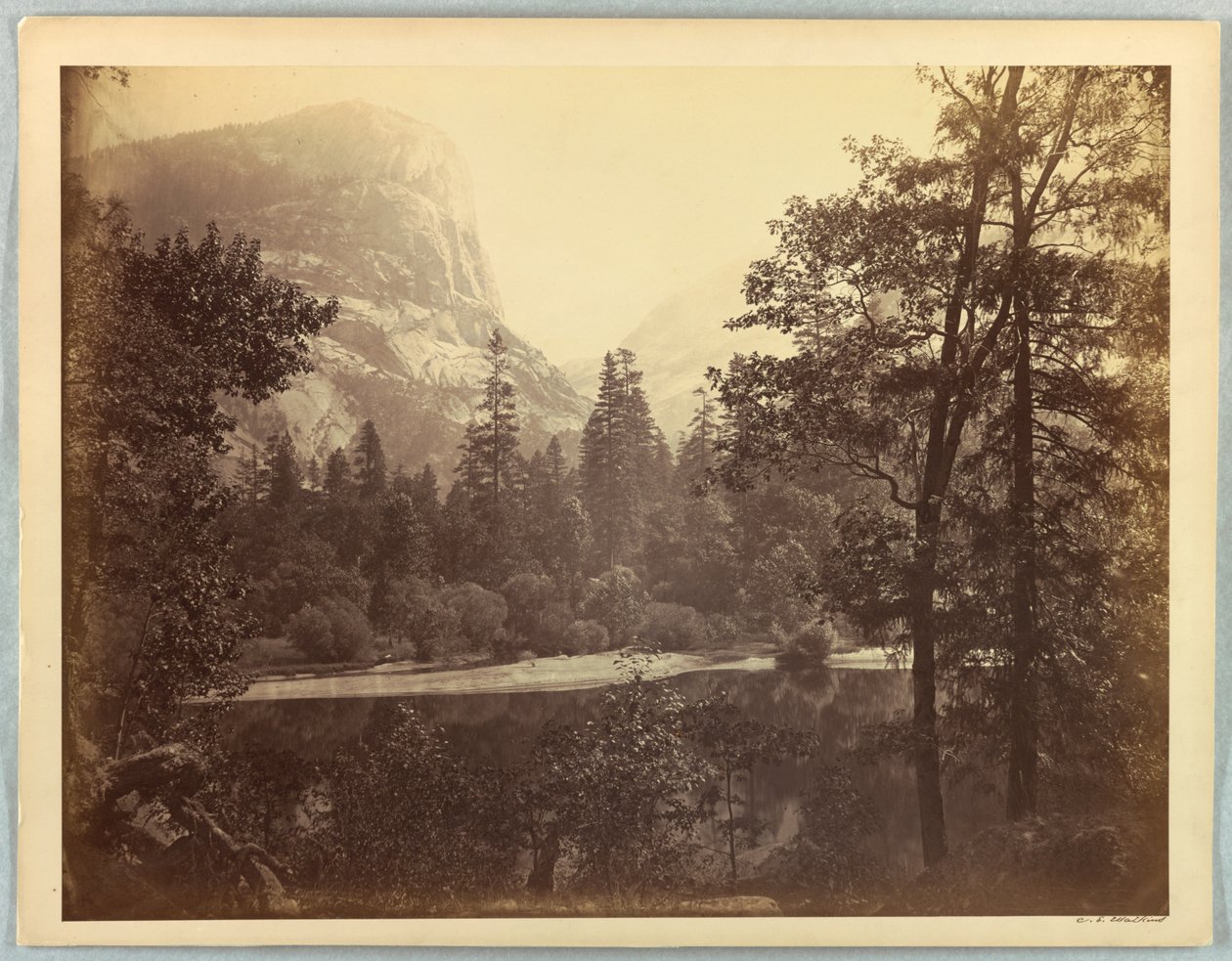 Lake Ah-Wi-Yah, Yosemite af Carleton E. Watkins
