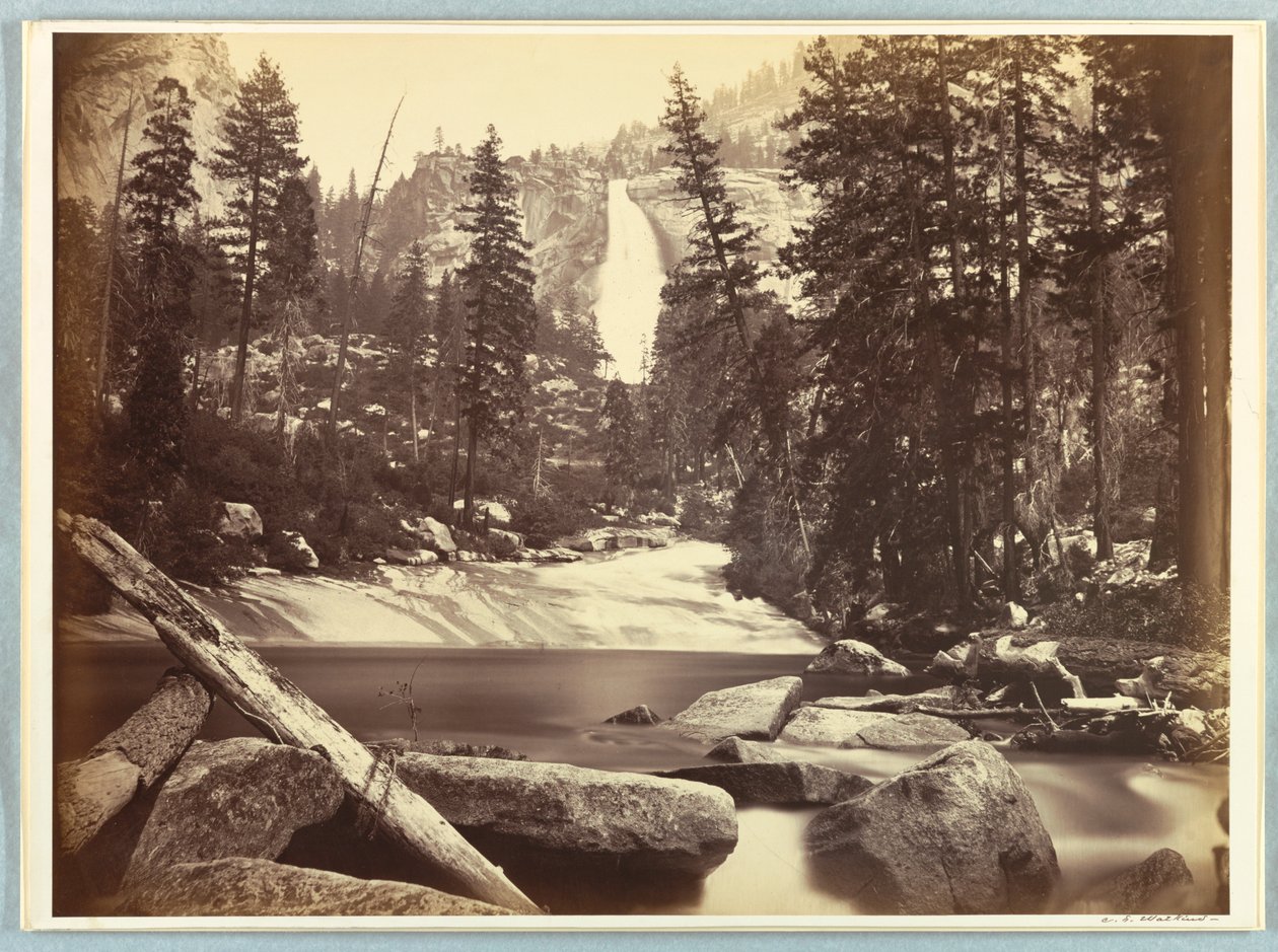 Nevada Fall, Yosemite af Carleton E. Watkins