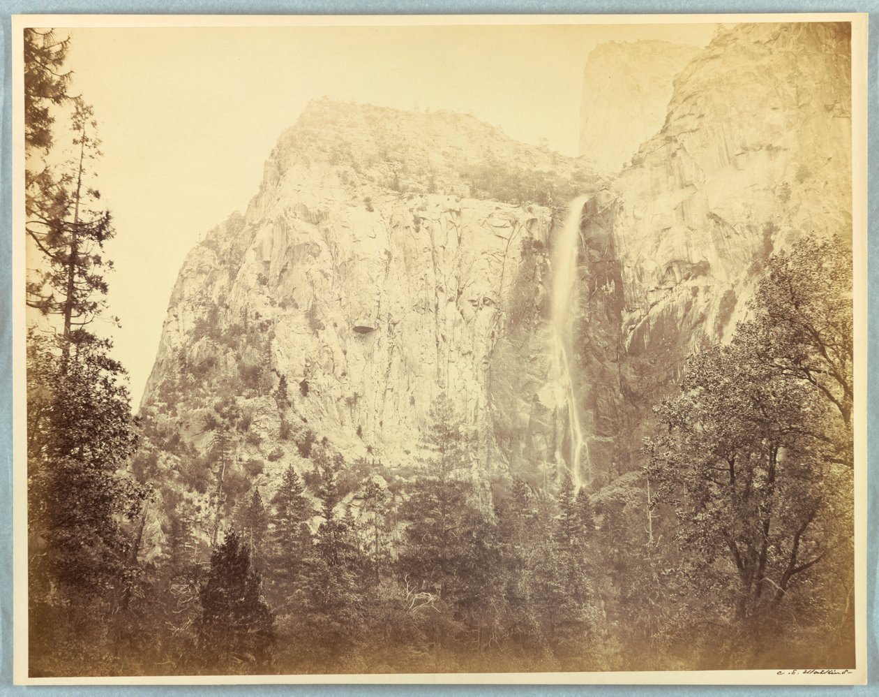 Drive, Brudeslør, Yosemite af Carleton E. Watkins