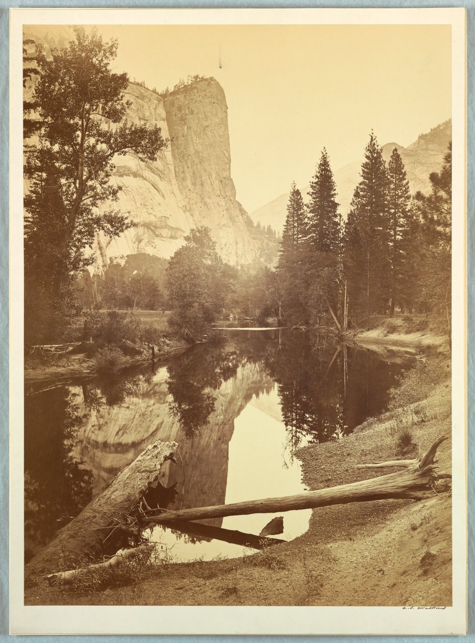 Washington Columne, Yosemite af Carleton E. Watkins