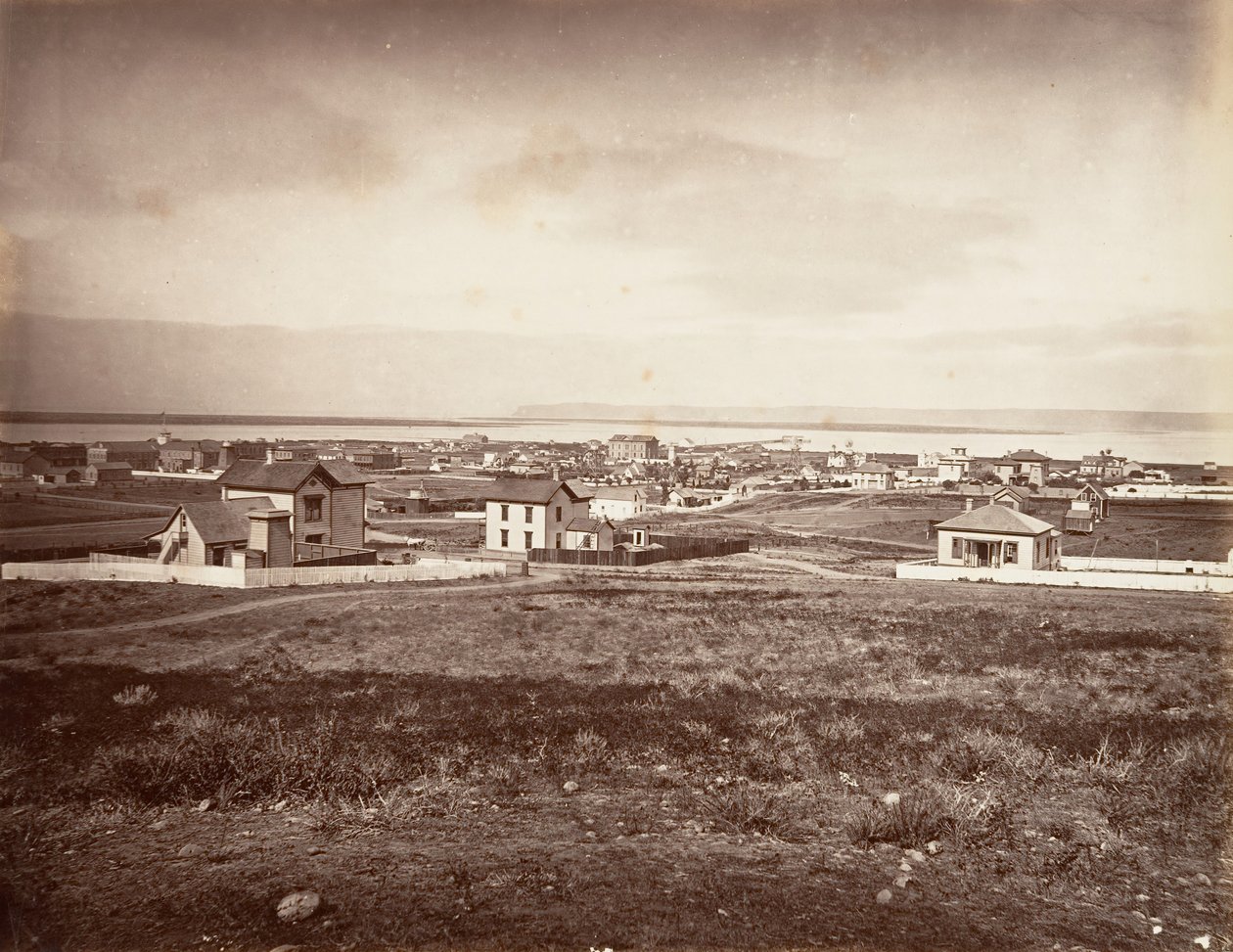 San Diego, 1876, trykt ca. 1876. af Carleton Emmons Watkins