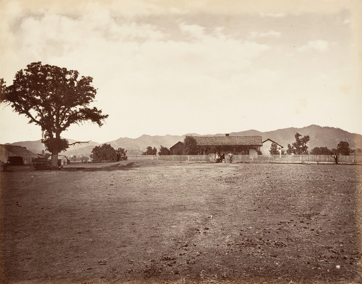 Santa Margarita Ranch, 1876, trykt ca. 1876. af Carleton Emmons Watkins