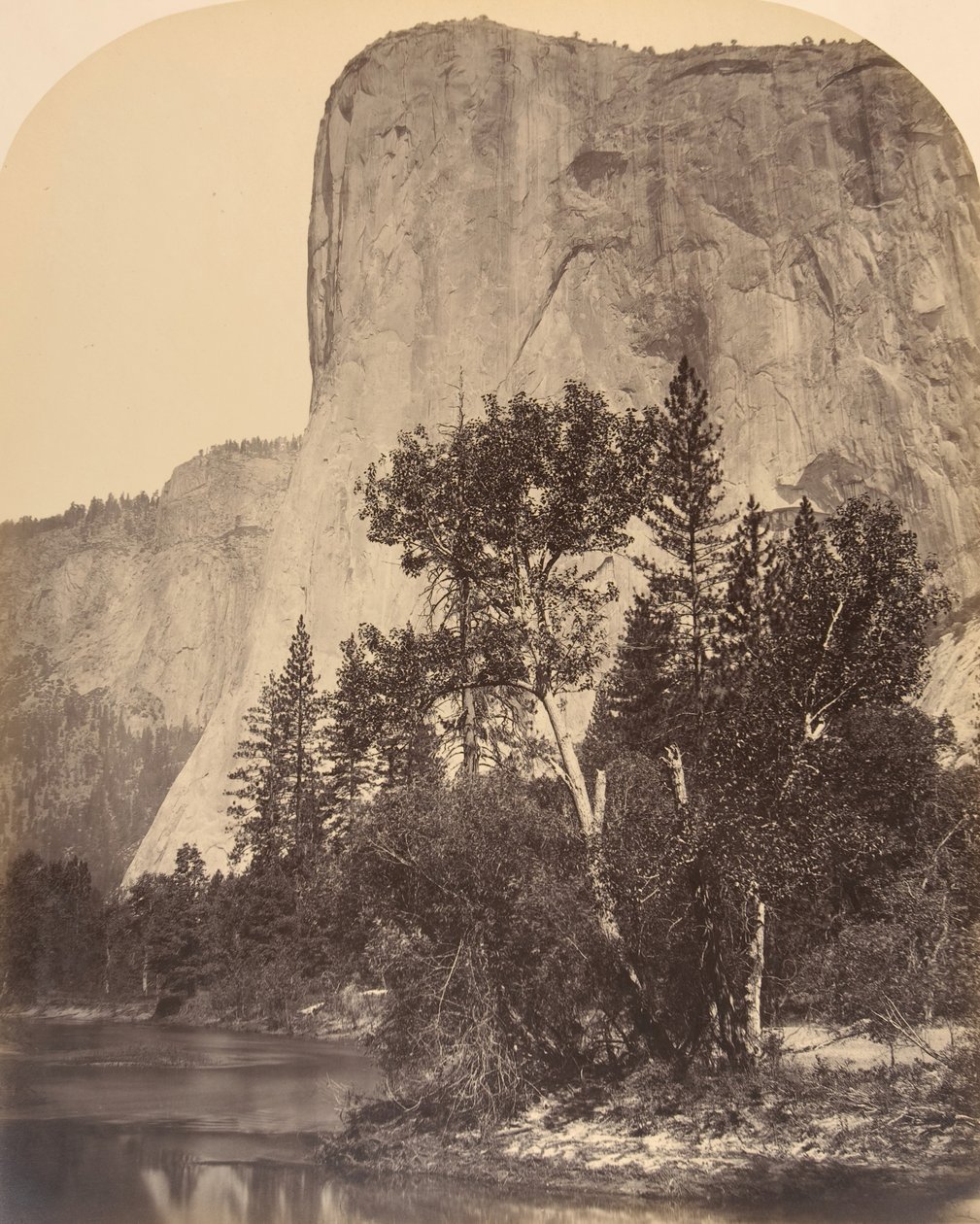 Tutucanula, El Capitan, 1861. af Carleton Emmons Watkins