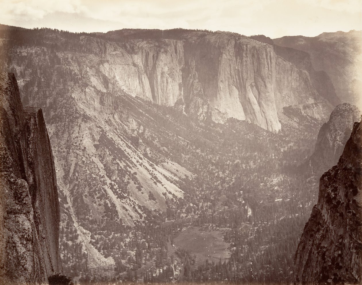 Yosemite Valley, ca. 1872, trykt ca. 1876. af Carleton Emmons Watkins