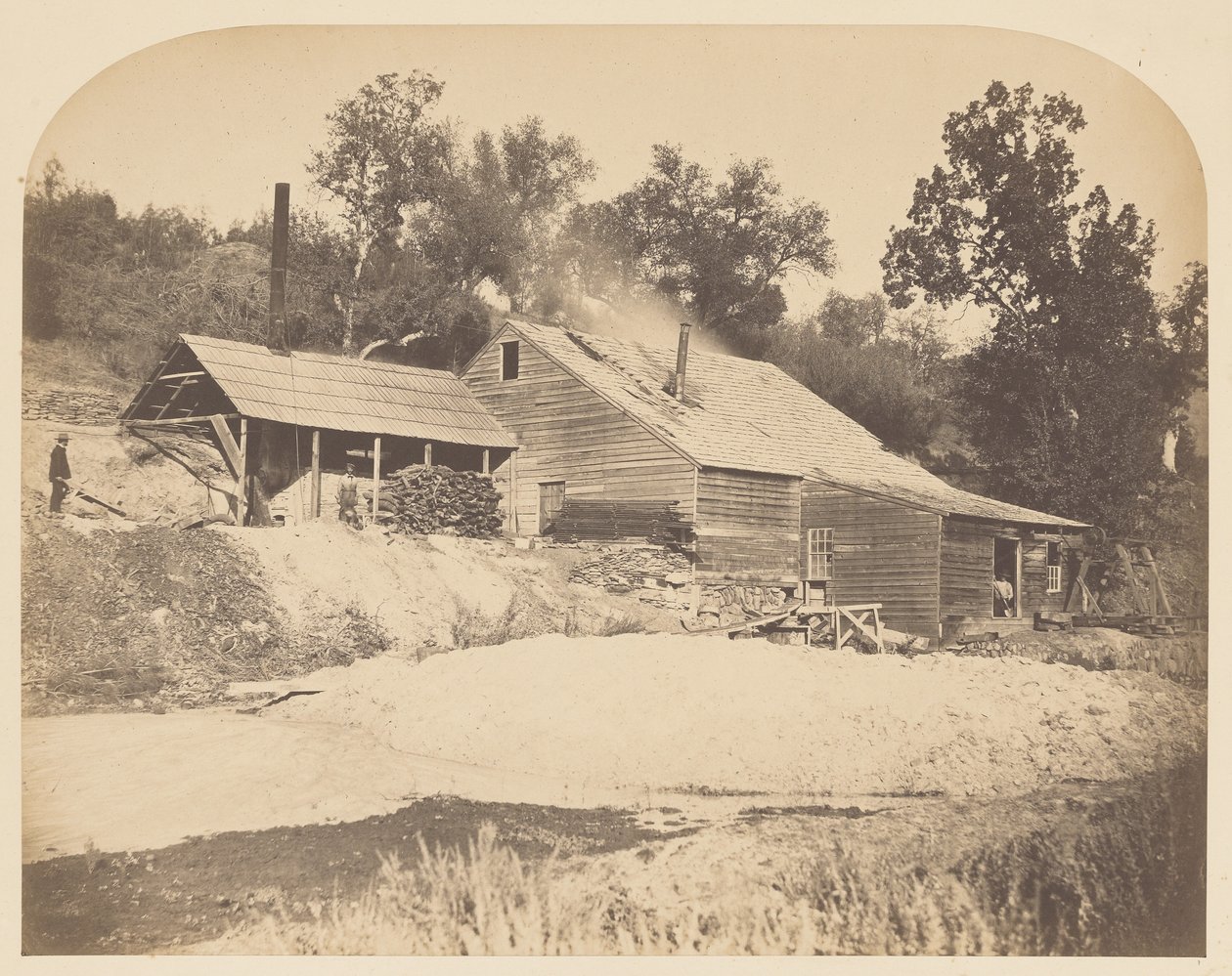 [Agua Fria Mill] af Carleton Watkins